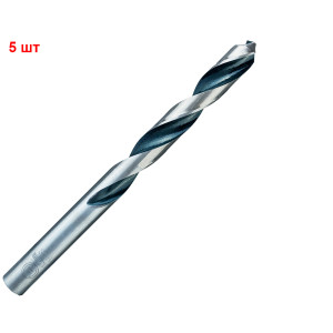 Сверло спиральное Bosch HSS-PointTeQ, 11.2х94х142 мм, 5 шт