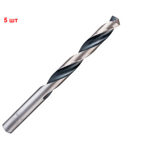 Сверло спиральное Bosch HSS-PointTeQ, 11.4х94х142 мм, 5 шт
