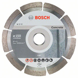 Алмазний диск Bosch по бетону Standard for Concrete 150x22,23x2x10 мм, 10 шт