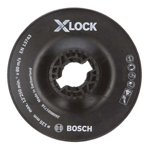 Опорна тарілка Bosch X-Lock з затискачем 125 мм груба