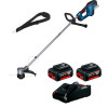 Аккумуляторный триммер Bosch GRT 18V-33 Professional, 2 акб GBA 18V 4.0Ah и з/у GAL 18V-40