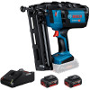 Акумуляторний цвяхозабивач Bosch GNH 18V-64 M Professional, 2 акб GBA 18V 4.0Ah, з/п GAL 18V-40