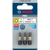 Набір біт Bosch Pro Torx Impact Set T25/30/40, 25 мм, 3 шт
