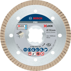 Алмазний диск Bosch X-Lock Best for Ceramic Extraclean Turbo 115x22,23x1,4x7 мм