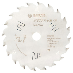 Пиляльний диск Bosch Top Precision Best for Wood 165х20х1.8 мм, 20Т