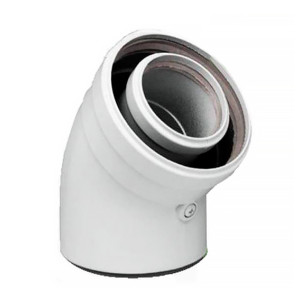 Коаксіальне відведення 45° Bosch AZ 394 60/100 мм