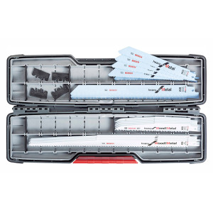 Набір пиляльних полотен Bosch ToughBox 16+1 Carbide Seeding W + M, 150-300 мм