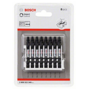 Набор ударных двухсторонних бит Bosch Impact Control Т20, 65 мм, 8 шт