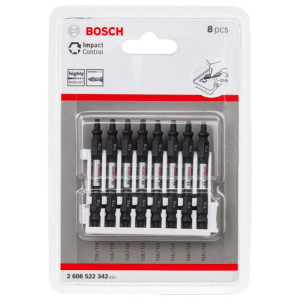 Набор ударных двухсторонних бит Bosch Impact Control Т15, 65 мм, 8 шт