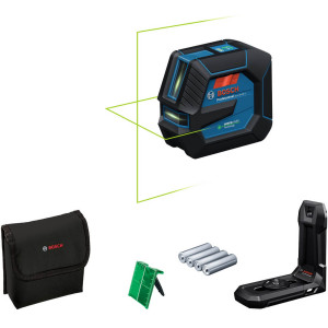 Лазерний лінійний нівелір Bosch GLL 20-22 G Professional з батарейками, тримачем LB 10 та аксесуарами