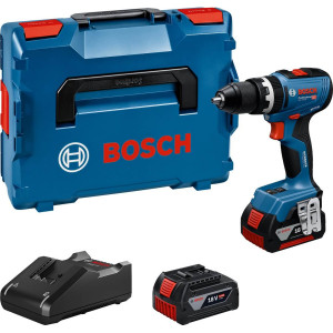 Акумуляторний ударний дриль-шурупокрут Bosch GSB 18V-65 Professional з 2 акб GBA 18V 5 Ah і з/п GAL 18V-40, в L-BOXX 136N