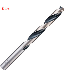 Сверло спиральное Bosch HSS-PointTeQ, 11.7х94х142 мм, 5 шт