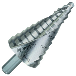 Сверло ступенчатое Bosch HSS, 12 ступ., 6-37 мм, PG7-PG29