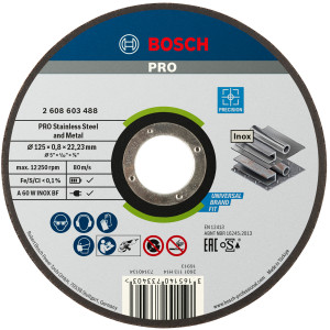 Круг відрізний Bosch Best for Inox 125×0,8 мм