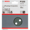 Шлифовальный лист Bosch F355 Best for Coatings and Composites 125 мм, зерно 320, 5 шт