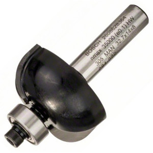 Фреза галтельна Bosch 8 мм, 32,7×14×55 мм, R10