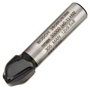 Фреза галтельна Bosch 8 мм, 12×9,2×40 мм, R6