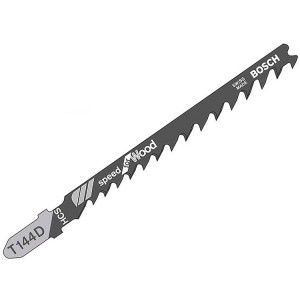 Пилка для лобзика Bosch по дереву T144D, 4-5,2×100 мм, 5 шт