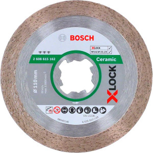 Алмазний диск Bosch X-Lock Best for Ceramic 110x22,23x1,8x10 мм