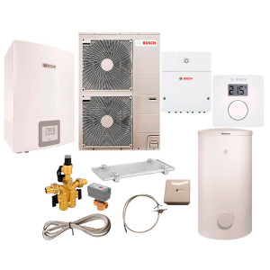 Тепловой насос Bosch Compress 3000 AWBS 15 с водонагревателем SH450 RS-B, термостатом CR10, модулем ProControl Gateway, SG160S, 3-ходовым клапаном, конденсатосборником, эл