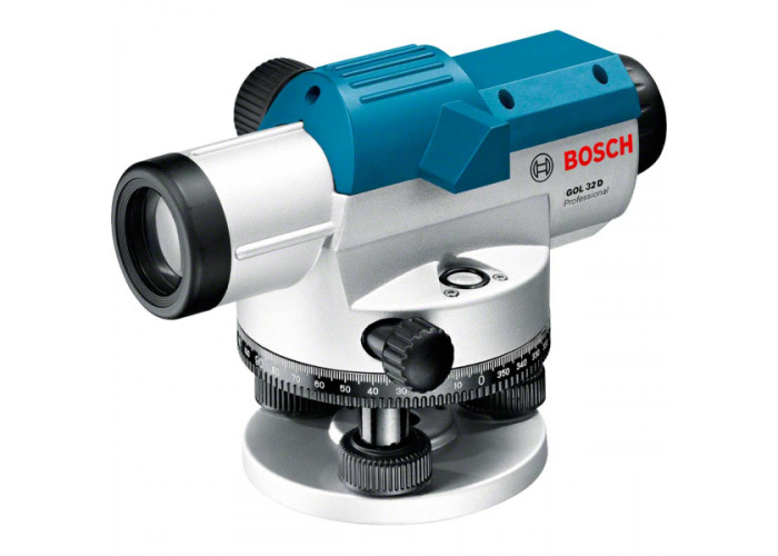 Оптичний нівелір Bosch Professional GOL 32 D в кейсі з штативом BT 160, рейкою GR 500