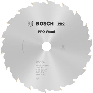 Пиляльний диск Bosch PRO Wood 160×2,4×16 мм, 18 FZ/WZ