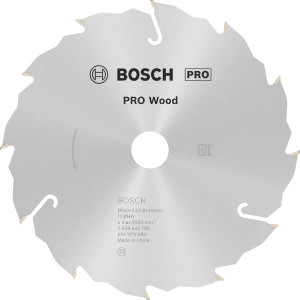Пиляльний диск Bosch PRO Wood 160×2,4×20 мм, 12 FZ/WZ