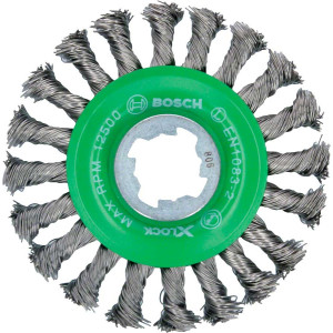 Дискова щітка Bosch X-Lock 115 мм вузлики Inox 0,5 мм