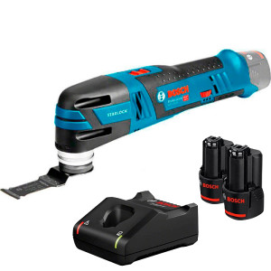 Багатофункціональний інструмент Bosch GOP 12V-28 Professional з 2 акб GBA 12V 2.0 Ah та з/п GAL 12V-40