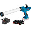 Акумуляторний пістолет для герметиків Bosch GCG 18V-600 Professional з 2 акб GBA 18V 5 Ah, з/п GAL 1880 CV в картоні
