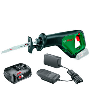 Акумуляторна шабельна пила Bosch AdvancedRecip 18, 1 акб PBA 18V 2.5Ah та з/п AL 18V-20