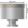 Алмазне свердло Bosch PRO Ceramic dry 65x35xM14