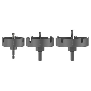 Набір коронок Bosch Wood and Drywall arbored, 68, 86, 100х25 мм