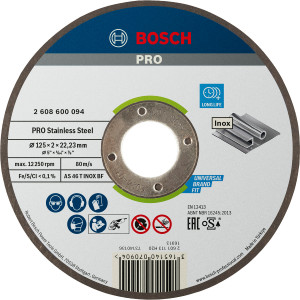 Круг відрізний Bosch PRO Stainless Steel 125×2×22.23 мм
