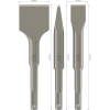 Набір зубил Bosch PRO SDS plus-4C Chisel Set, 3 шт