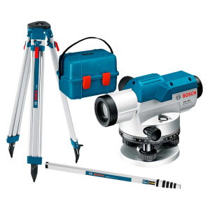 Оптичний нівелір Bosch Professional GOL 26 D в кейсі з штативом BT 160, рейкою GR 500, пошкоджена упаковка