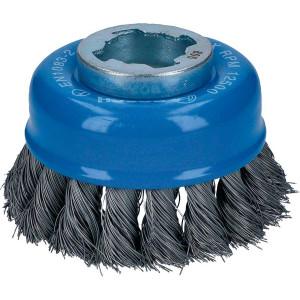 Щетка чашечная Bosch X-Lock 75 мм пучки сталь 0,35 мм