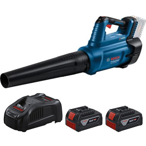 Воздуходувка аккумуляторная Bosch GBL 18V-750 Professional, 2 акб GBA 18V 5.0Ah и з/у GAL 1880 CV