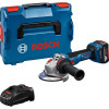 Акумуляторна кутова шліфмашина Bosch GWS 18V-11 S Professional з акб GBA 18V 5 Ah та з/п GAL 1880 CV, в L-BOXX 136