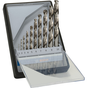 Набір свердел спіральних Bosch PRO Metal HSS-G, 1-10 мм, 10 шт