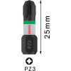 Біти Bosch Pro Pozidriv Impact PZ3, 25 мм, 2 шт