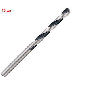 Сверло спиральное Bosch HSS-PointTeQ, 6х57х93 мм, 10 шт
