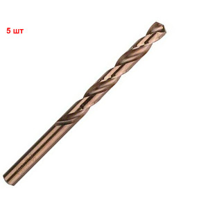 Сверло спиральное Bosch HSS-Co, 9х81х125 мм, 5 шт