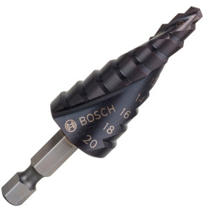 Сверло ступенчатое Bosch HSS-AlTiN, 4-20 мм, 1/4 дюйма
