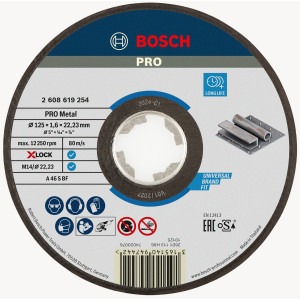 Круг відрізний Bosch X-Lock PRO Metal 125×1.6×22.23 мм