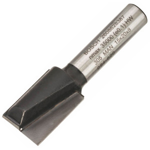 Фреза пазова Bosch з двома лезами, 8 мм, 15×20×51 мм