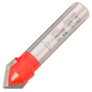 Фреза V-подібна пазова Bosch 8 мм, 12,7×10×44,5 мм 90