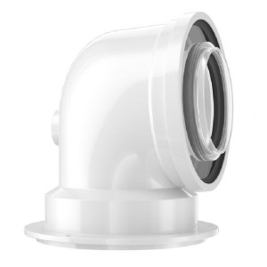 Коаксіальний адаптер для підключення з відведенням Bosch FC-CA60-87, DN60/100, 87°