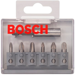 Набір біт Bosch Extra-Hart, 6 шт + магнітний тримач