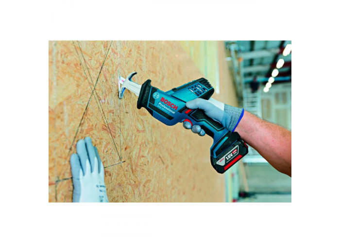 Акумуляторна ножівка Bosch GSA 18 V-LI C Professional в L-Boxx 136 з 2 акб GBA 18V 5,0 Ah та з/п GAL 1880 CV